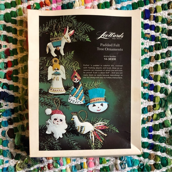 Holiday Vintage Leewards Felt Ornament Kit Poshmark